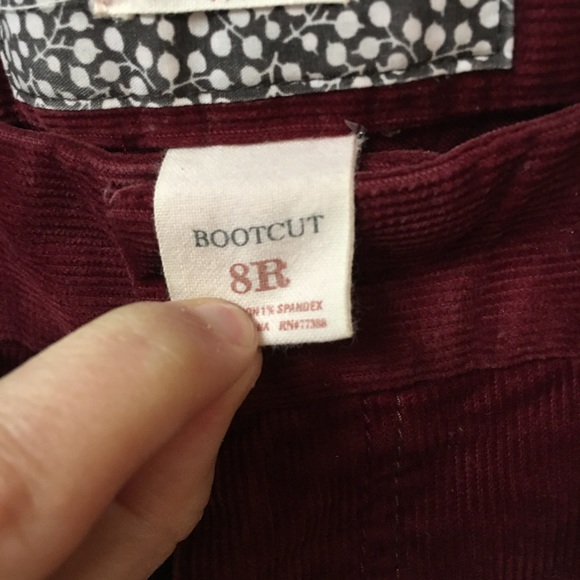 Maroon corduroy pants. Jcrew - Picture 3 of 5